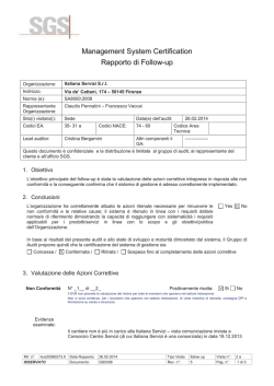 Rapporto di Follow up