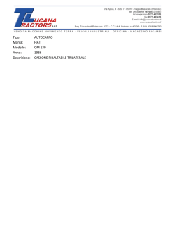 Scheda Tecnica FIAT OM 130