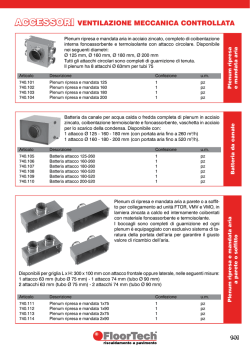ACCESSORI VENTILAZIONE MECCANICA