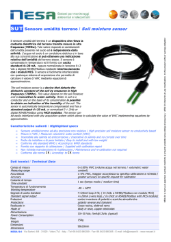 SUT Sensore umidit&agrave; terreno / Soil moisture sensor
