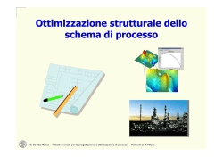 Ottimizzazione strutturale dello schema di processo