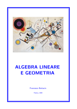 Bottacin - Algebra lineare e geometria