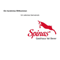 Ein herzliches Willkommen Un caloroso benvenuto