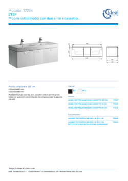 Mobile sottolavabo con due ante e cassetto 130 cm