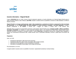 Incontro informativo &ndash; Magneti Marelli
