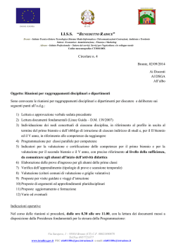 Circolare 004 - "Benedetto Radice"