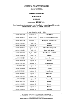 Elenco Geologiche - IPZS Milano Libreria Concessionaria