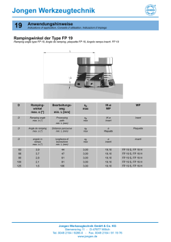 Anwendungshinsweise FP 19