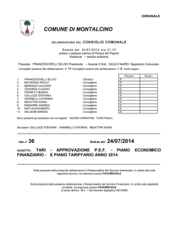 COMUNE DI MONTALCINO