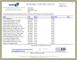 KC# 1432 - 1 The following products manufactured by Enrico Giotti