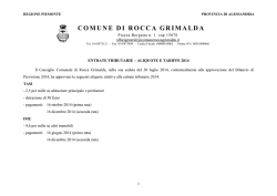 Aliquote 2014 - Comune di Rocca Grimalda