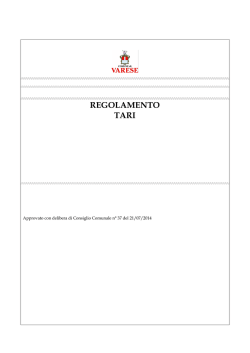 TARI REGOLAMENTO testo definitivo
