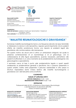 Malattie reumatologiche e gravidanza