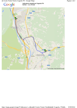 Pagina 1 di 2 da Uscita Trento Nord a Cognola TN