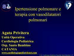 Ipertensione Polmonare master Cardiologia Pediatrica 2014