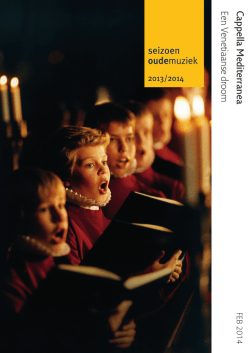 Programma Cappella Mediterranea