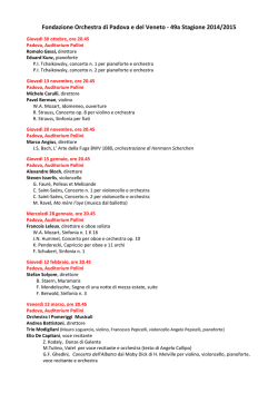 OPV Stagione 2014-2015 CRAL - ARCS