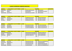 ELENCO ISCRIZIONI FORENSE MASCHILE