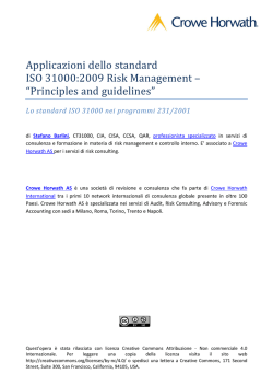 ISO 31000 vs 231_FINAL_CHAS - Crowe Horwath International