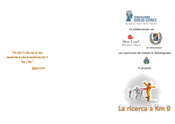 con il patrocinio del Comune di Abbiategrasso Vi presenta In