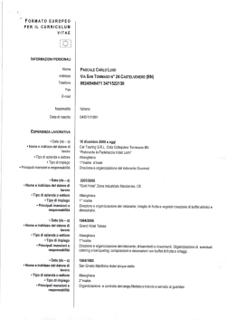 C V CARLO LUIGI PASCALE - Comune di Castelvenere