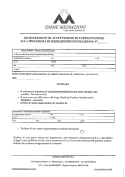 MEDIAZIONI - aemme servizi srl