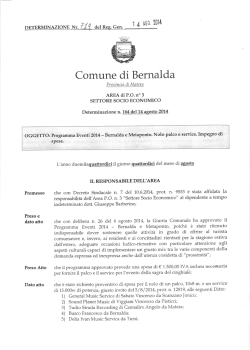 DETERMINA N. 719 - 2014