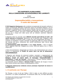 Sintesi di A. Cammelli (pdf)