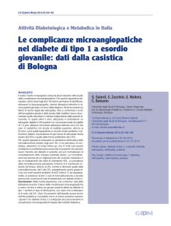 articolo completo in pdf - Giornale Italiano di Diabetologia e