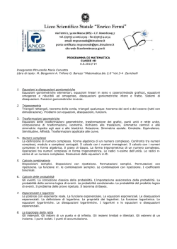 Matematica 4D Riforma a.s 2013-14