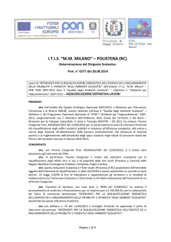 I.T.I.S. &ldquo;M.M. MILANO&rdquo; &ndash; POLISTENA (RC)