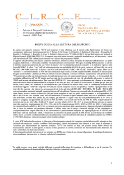 Guida alla lettura del report