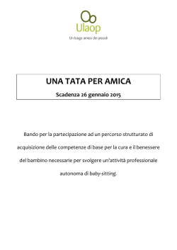 Bando - Associazione Ulaop