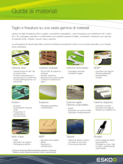 Kongsberg Guida ai materiali