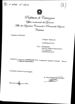 Catanzaro, 06/03/2014 - Calabria