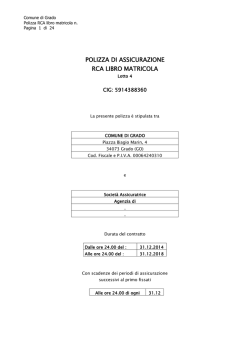 Lotto 4 RCA - Comune di Grado