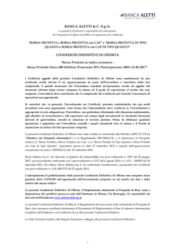 IT0005022774 Certificato con Capitale Protetto su Indice Stoxx