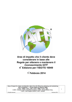 Aree di impatto che il cliente deve considerare in base alle