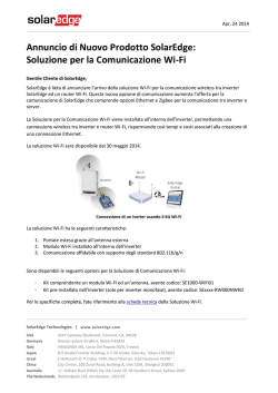 Annuncio di Nuovo Prodotto SolarEdge: Soluzione per la