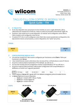 TAGLIO FILI, CON COPPIE DI MODULI Wi-Fi
