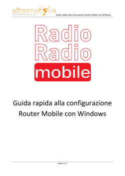 Guida alla configurazione del Router Mobile Huawei 5220