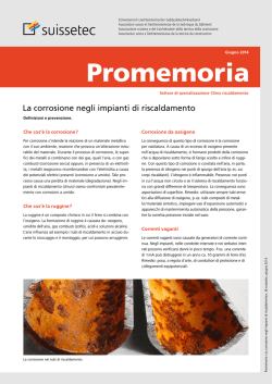 Corrosione negli impianti di riscaldamento 436 KB pdf