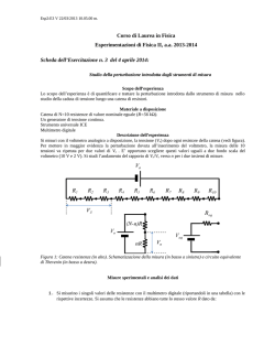 Scheda Esercitazione N.3 del 4.04.14
