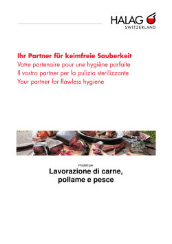 Lavorazione di carne, pollame e pesce