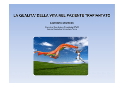 QUALITA DELLA VITA - ordine dei medici di parma