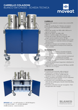 carrello colazioni blanco sw chiuso - scheda tecnica