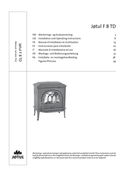 J&oslash;tul F 8 TD - J&oslash;tul stoves and fireplaces