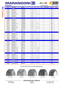 Marangoni Vinter 2014 Brutto - D&auml;ckdistribution i Sk&aring;ne AB