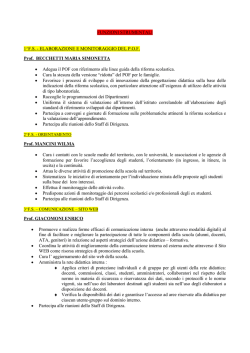 FUNZIONI STRUMENTALI 1^F.S.