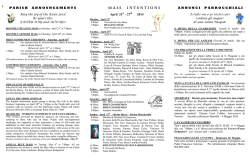 MONTHLY HEALING MASS on Monday February 21st at 7:00pm